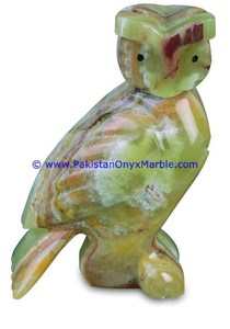 Estatua de búho de ónix tallado a precio de fábrica NATURAL de Pakistán - Product Image 2