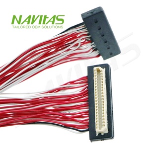 สายเคเบิล LVDS แบบ OEM Hirose DF9 41 พิน แบบ Crimp สำหรับจอ LCD - Product Image 1