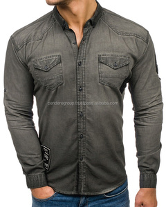 Camisa informal de manga larga, camisa de color, alta calidad, venta al por mayor, barata, nueva - Product Image 1