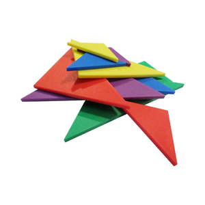 Tangram-juguetes educativos para niños, bloques triangulares de plástico, tangram suave, juguete de manipulación para preescolar - Product Image 4