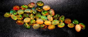 Opale éthiopienne naturelle, cabochon, forme ovale étincelante, jaune, qualité AAA, pierre précieuse pour la fabrication de bijoux, perles lisses de 6 mm, couleur libre - Product Image 5
