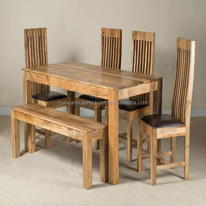 Luxe Mangue Bois Table À Manger - Product Image 1