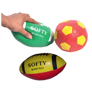 ซอฟต์ตี้ลูกบอลรักบี้โพลีเอสเตอร์คุณภาพสูงสินค้ากีฬาและความบันเทิงส่งออกจากอินเดีย gisco/ 60431โมเดลแบรนด์ที่กำหนดเอง - Product Image 1