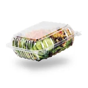 Gıda sınıfı kapaklı ambalaj tek kullanımlık plastik gıda kabı salata