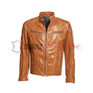 2024 personnalisé Vintage recadrée véritable peau de vache veste en cuir femmes en détresse véritable peau de vache moto cuir hiver printemps - Product Image 3