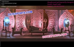 กรอบหลังมันวาวสำหรับงานแต่งงานกรอบหลังเวทีแฟนซีงานแต่งงานเวทีฉากหลังแผงไฟเบอร์ - Product Image 6