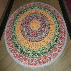 Dormitorio Sala de estar Decoración para el hogar mezcla de elefante mandala impreso tapiz de pared diseños de moda tapiz redondo impreso - Product Image 2