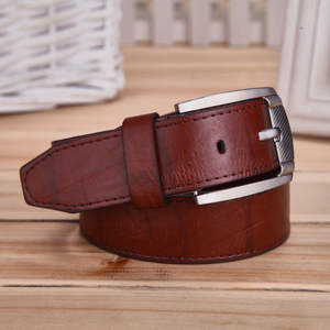 Ceinture en forme de crocodile pour hommes, vente en gros, mode, commerce de détail, cuir véritable, noir, vache décontractée, logo, clé OEM, style boucle temporelle, type de peau - Product Image 3
