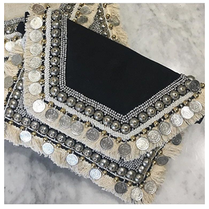 New Arrival Designer Women Purses <b>Bags</b> Handbags Crossbody <b>Bag</b> Fashion Customize Blue <b>Black</b> Handmade Crystal Beaded Evening <b>Bag</b> - Product Image 1