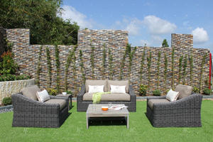 Conjunto de sofá de mimbre sintético para exteriores, mueble elegante de mimbre para jardín o sala de estar, con marco de aluminio, nueva colección - Product Image 2