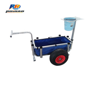 New and Hot Two Ballon Wheels Sand <strong>Wheelbarrow</strong> Tool Carts Beach <strong>Fishing</strong> Trolley - Product Image 3