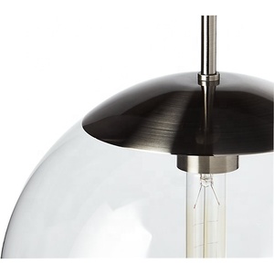 Kreative <span class=keywords><strong>Top</strong></span> Design Glas Ball Lampenschirm E27 Globus Lampen Neue Indoor Anhänger Licht - Product Image 4