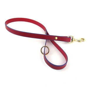 Laisse de chien en cuir de luxe personnalisée à motif imprimé solide petite laisse rembourrée pour animaux de compagnie décoration en dentelle pour l'entraînement à la marche en plein air - Product Image 3
