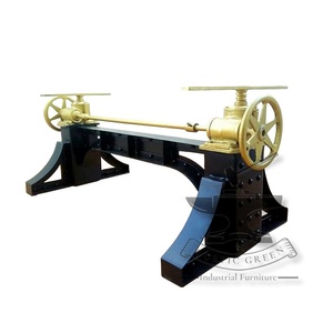 Base de table basse industrielle en métal pour salon extérieur Hôtel Salle à manger Atelier et hôpital pour tables de bar et de restaurant - Product Image 2