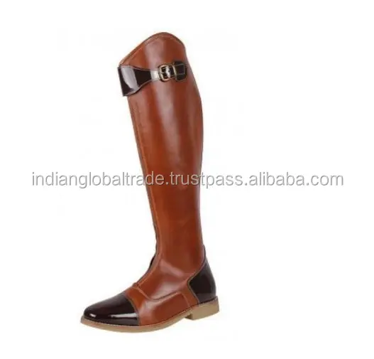 Croco Riding Boots - High Leather Quality Of Horse Riding Boots For Men And Women