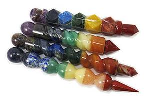 ไม้กายสิทธิ์คริสตัล7จักระหินหลายก้อนไม้กายสิทธิ์คริสตัลรักษา7จักระหินธรรมชาติพลังร่างกาย - Product Image 2