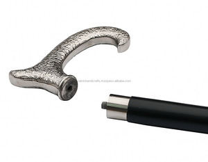 ไม้เดิน-37 "วินเทจ" ไม้มะเกลือ "สีดำ Sheesham ไม้ตกแต่งด้วยเงินจับไม้เท้า CHWKS35092 - Product Image 2