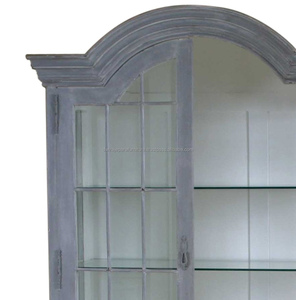 Mueble de Salón Estilo Francés, Vitrina con 2 Puertas de Cristal - Muebles Pintados Estilo Provincial Francés de Indonesia - Product Image 2