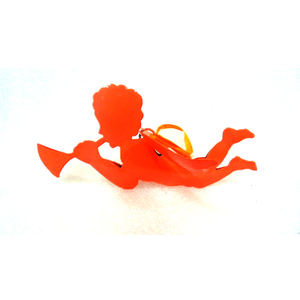 Ornement décoratif de noël suspendu en métal en forme d'ange pour bébé, offre spéciale - Product Image 1