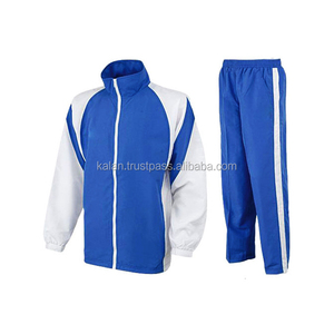KITSM06 chándal deportivo de algodón 100% para hombre, chándal transpirable liso de una sola raya a prueba de viento para correr para otoño de talla grande - Product Image 6