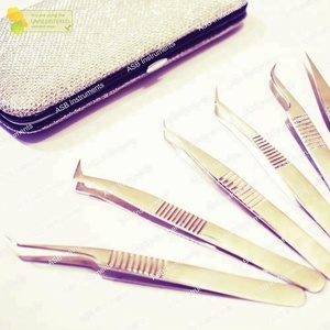 แหนบขนตาปลอมทำจากสเตนเลสอย่างยั่งยืนสำหรับมืออาชีพอุปกรณ์แต่งขนตาพร้อมฉลากส่วนตัว - Product Image 6