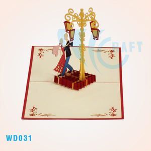 Tarjetas de felicitación emergentes 3D para bodas Artesanías de papel para ocasiones especiales - Product Image 4