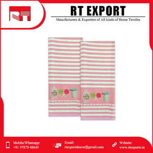Bonne qualité meilleur prix nouveau design brodé 100% pur coton torchons de cuisine fournisseur indien - Product Image 2