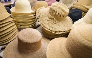 Chapeau de paille / Chapeau de paille d'école du Vietnam, nouveau style, chapeau de paille de cowboy pour la plage et les voyages - Product Image 3
