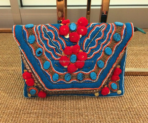 Bolso de mano con cuentas estilo bohemio para mujer, cartera de mano con cuentas, estilo bohemio - Product Image 1