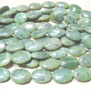 Collier en cristal de Quartz Serpentine vert pour femme avec pierre de perle ovale fabrication de bijoux en pierres précieuses naturelles en gros - Product Image 2