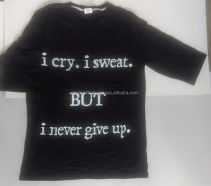 Fabricante de ropa oem, venta al por mayor, camiseta personalizada, Camiseta de algodón con estampado personalizado de bambú, camiseta OEM con manga 3/4 impresa - Product Image 1