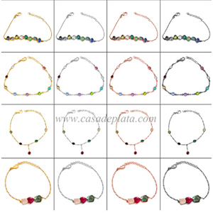 แหวนเงิน925ชุบทองพลอยคาลซิโดนีรูปกุหลาบแหวนแฟชั่นทันสมัยสำหรับเป็นของขวัญแต่งงาน - Product Image 6