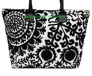 Sac à provisions indien multicolore brodé pour femme, nouveaux sacs du Shopping - Product Image 3