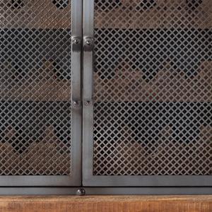 ตู้เก็บไวน์สไตล์วินเทจอุตสาหกรรม ดีไซน์โบราณ เฟอร์นิเจอร์บ้าน ตู้บาร์โลหะสำหรับโต๊ะอาหาร - Product Image 5