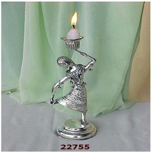 Bougeoirs en aluminium et support de chandeliers de mariage fantaisie de luxe - Product Image 1