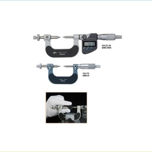 Mitutoyo ฟันเกียร์ไมโครมิเตอร์ประสิทธิภาพสูง324-251-30/124-173,ชนิดเปลี่ยนบอลทั่ง/ปลายแกนหมุน - Product Image 1