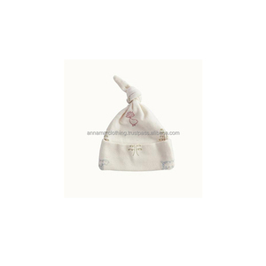 Factory Direct Supply Custom Logo Organic Cotton Baby Beanies Knot Hat - Product Image 1