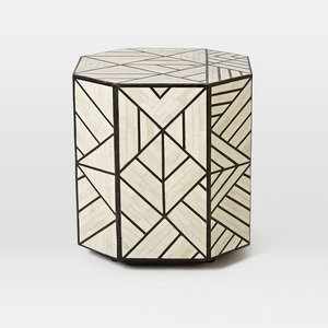 Mesa de centro con incrustaciones de hueso de diseño moderno, proveedor mayorista - Product Image 3