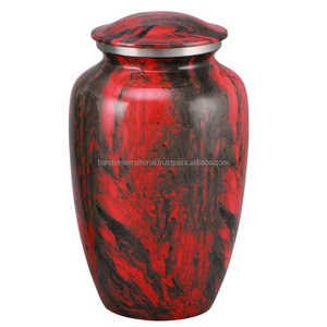 Urnas de cremación de aluminio, accesorios funerarios de Fuego Azul, tarro de cenizas de Metal con banda de grabado - Product Image 4