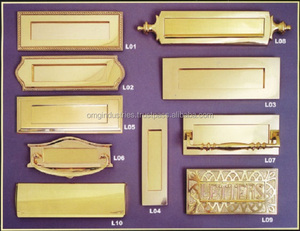 OMG ngành công nghiệp Fleur de Lys trang trí công phu thư tấm gang đen thư & hộp thư tấm cửa thư khe - Product Image 4