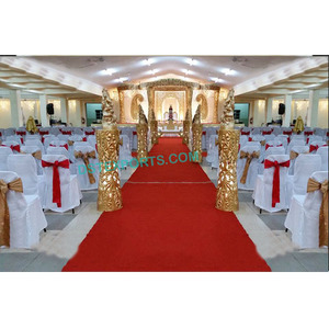 เสาAislewayงานแต่งงานล่าสุดที่มีเสาทางเดินงานแต่งงานพระพิฆเนศเสาไฟเบอร์ - Product Image 1