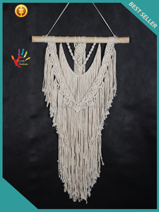 Hand Woven Macrame Wall Hanging Low Price Indoor Home Decor Beautifully Woven Design - Product Image 2