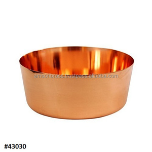 Bol en métal de cuivre Forme ronde Bol en métal Forme ronde Cuivre martelé Pédicure Pied Spa Bol Noir Antique Fini - Product Image 6