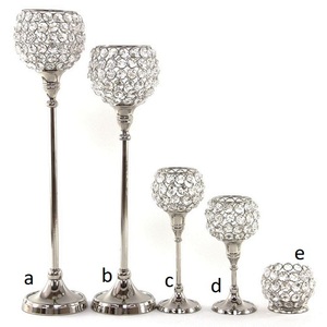 Grands bougeoirs en cristal pour mariages Noël fait à la main en aluminium écologique bougeoirs en cristal pour bureau à domicile - Product Image 3