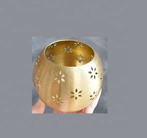 <b>Gold</b> <b>Candle</b> Votive - Product Image 1