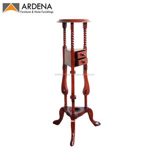 Orge antique fait à la main 2 tiroirs en bois couronnes décoratives plantes artisans indonésiens Jepara pour Villa pas cher prix salon - Product Image 6