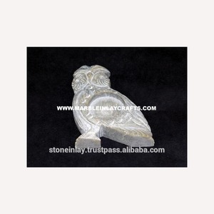 Portavelas de Piedra de Savia con Diseño de Búho - Product Image 1