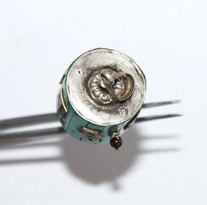 2 pendentifs en argent sterling 1/2 massif avec grenat rouge turquoise de 925 pouces pour cadeaux, bijoux certifiés GIA. - Product Image 3