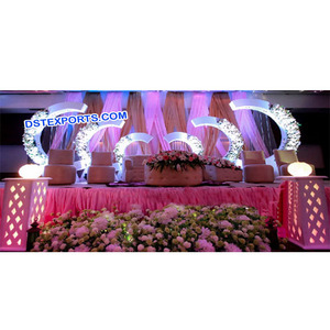 Paneles de fondo de escenario de boda de fibra independiente estilo C decoraciones de boda de estilo único - Product Image 1
