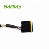 Câble d'assemblage LVDS LCD personnalisé Hirose DF14-30 broches 1,25 mm vers connecteur JAE 40 broches 0,5 mm, conforme RoHS, marque Navitas